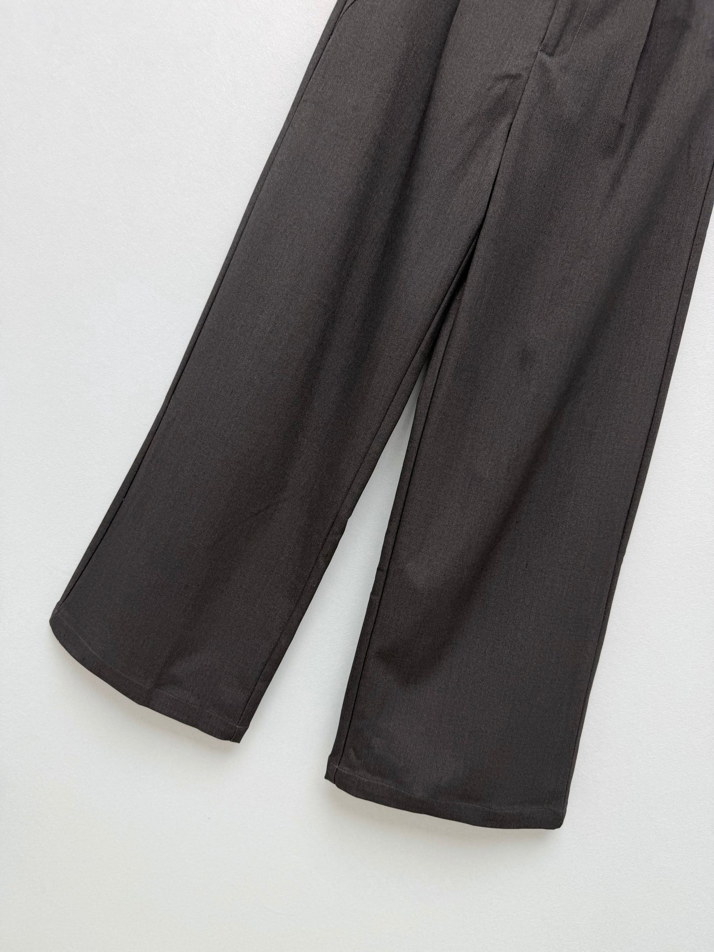 26FW New  Gold Buckle Wide-Leg Suit Trousers