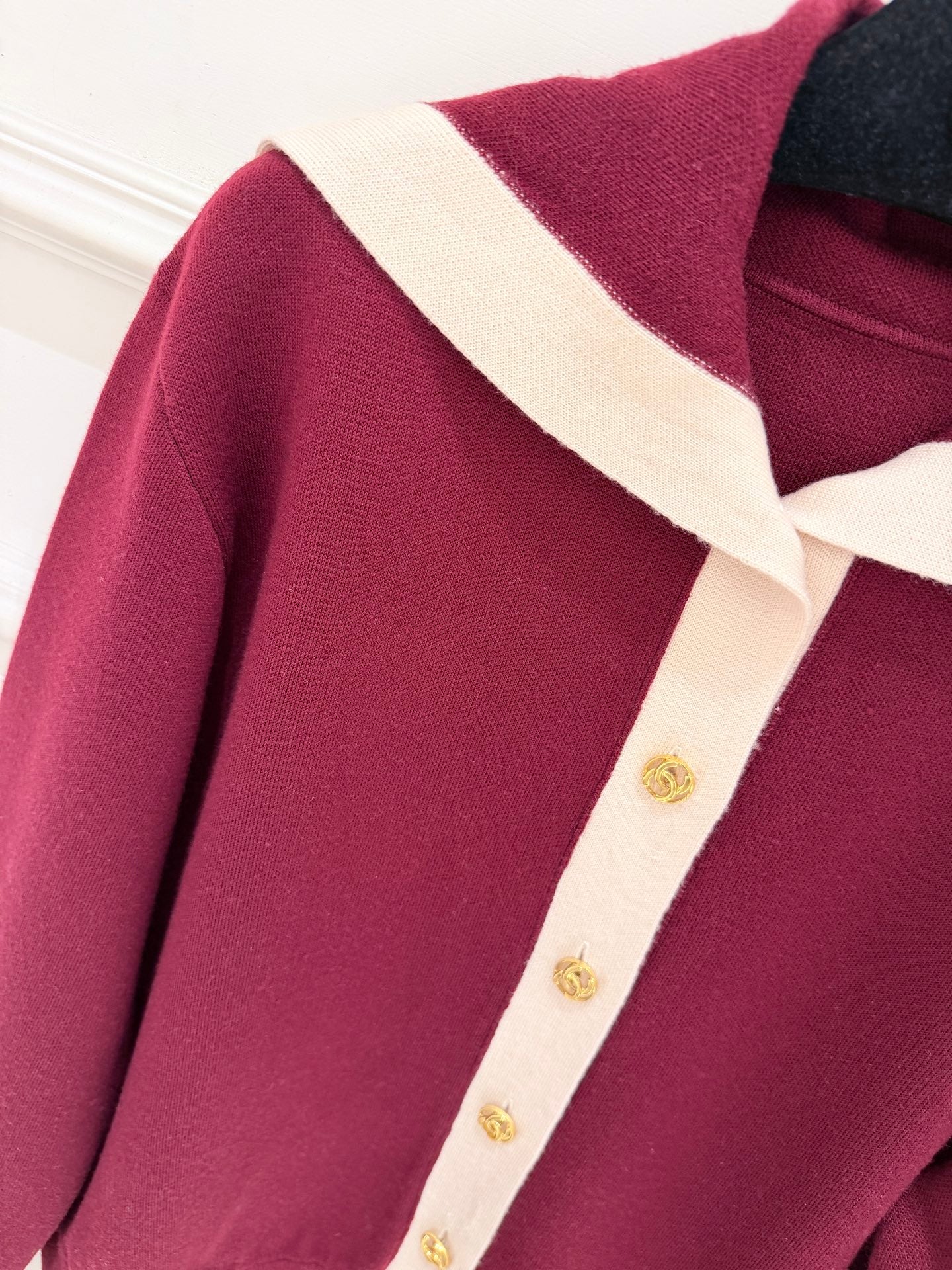26FW New Color Block Knit Cardigan