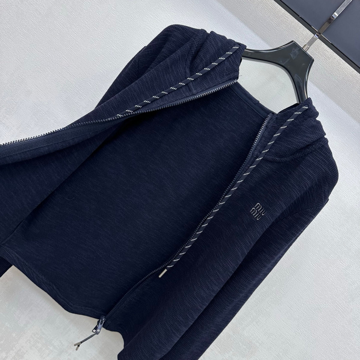 26fw New Hooded Embroidered Cardigan Jacket