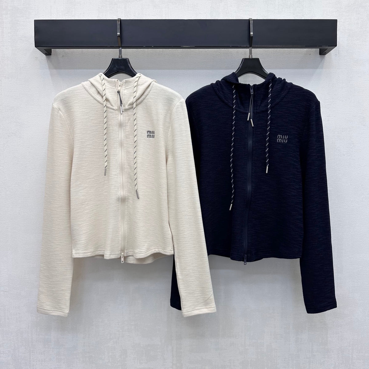 26fw New Hooded Embroidered Cardigan Jacket