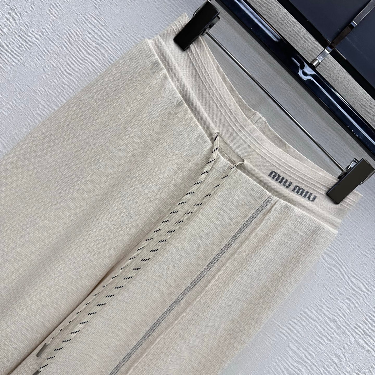 26fw New Embroidered Wide-Leg Trousers