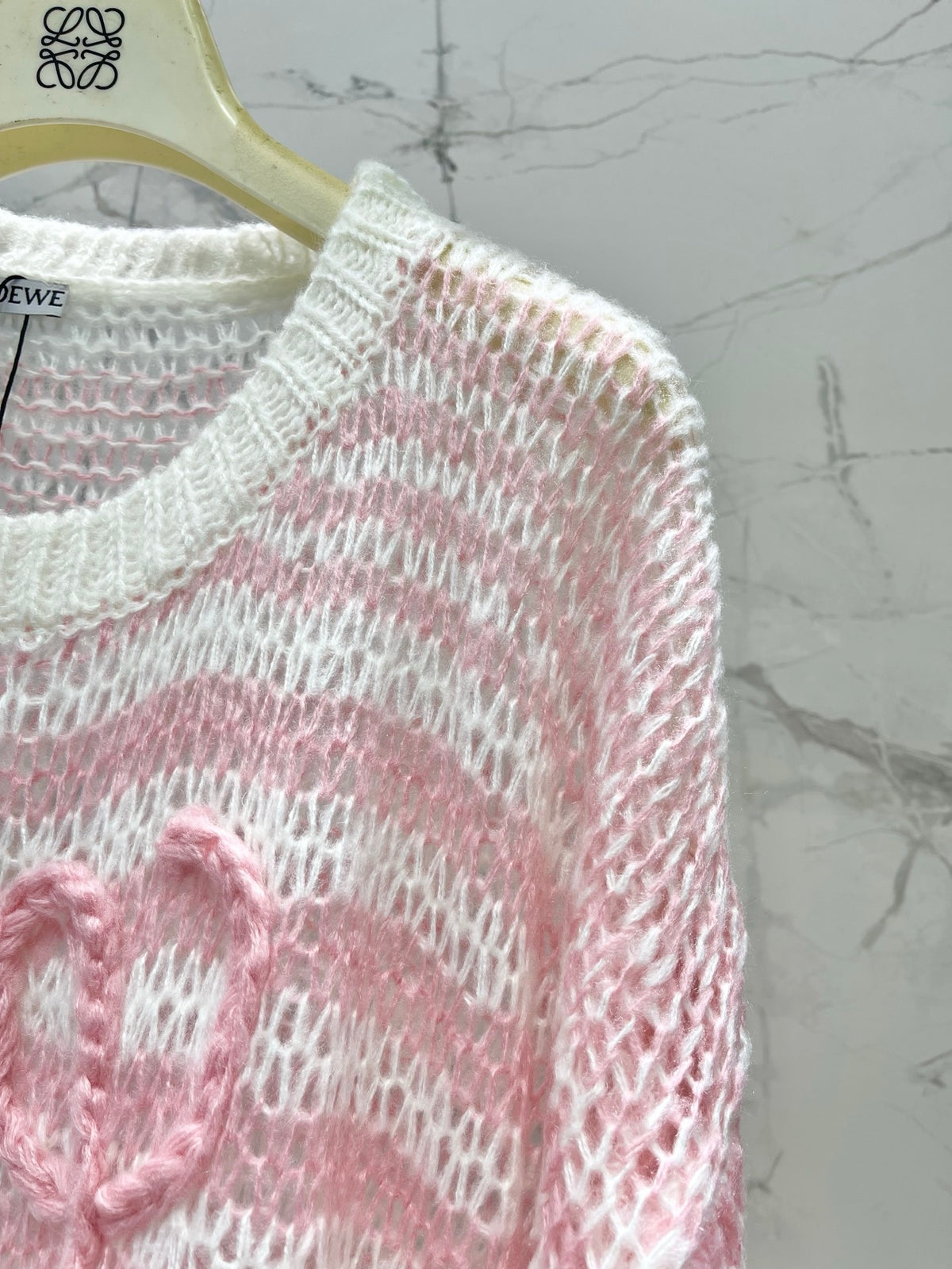 26FW New Loose-fitting Knitted Openwork Sweater