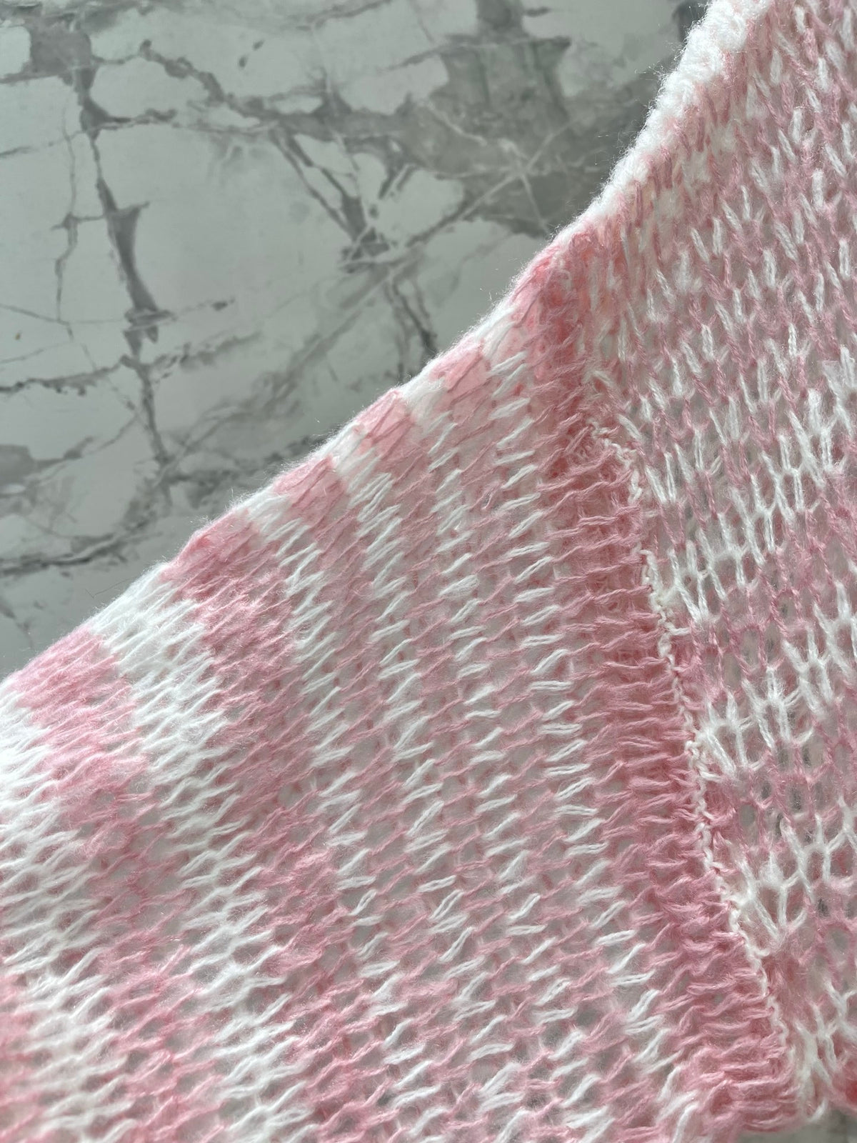 26FW New Loose-fitting Knitted Openwork Sweater