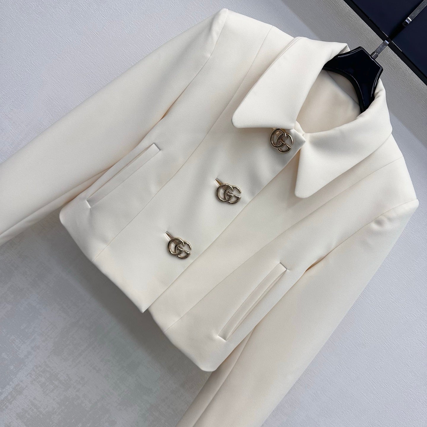 26FW New Metal Buckle Lapel Suit Jacket