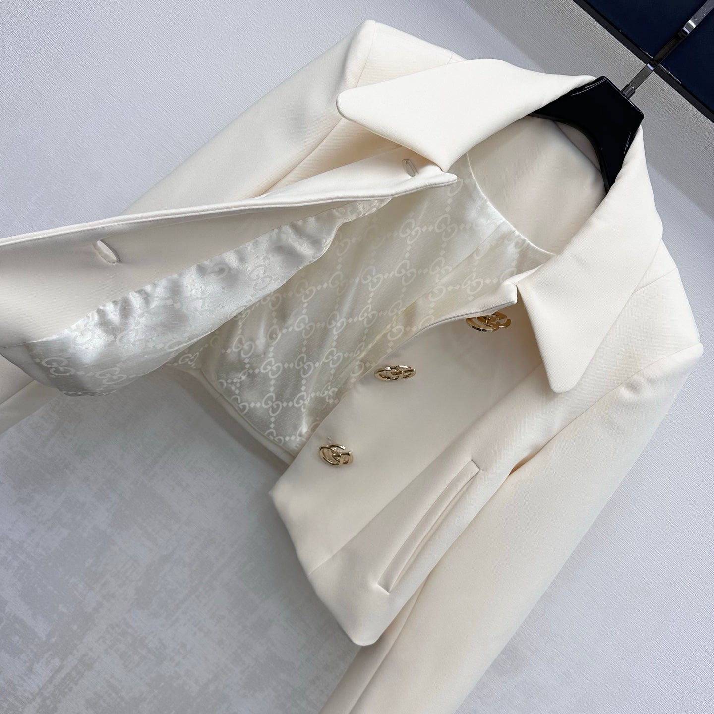 26FW New Metal Buckle Lapel Suit Jacket