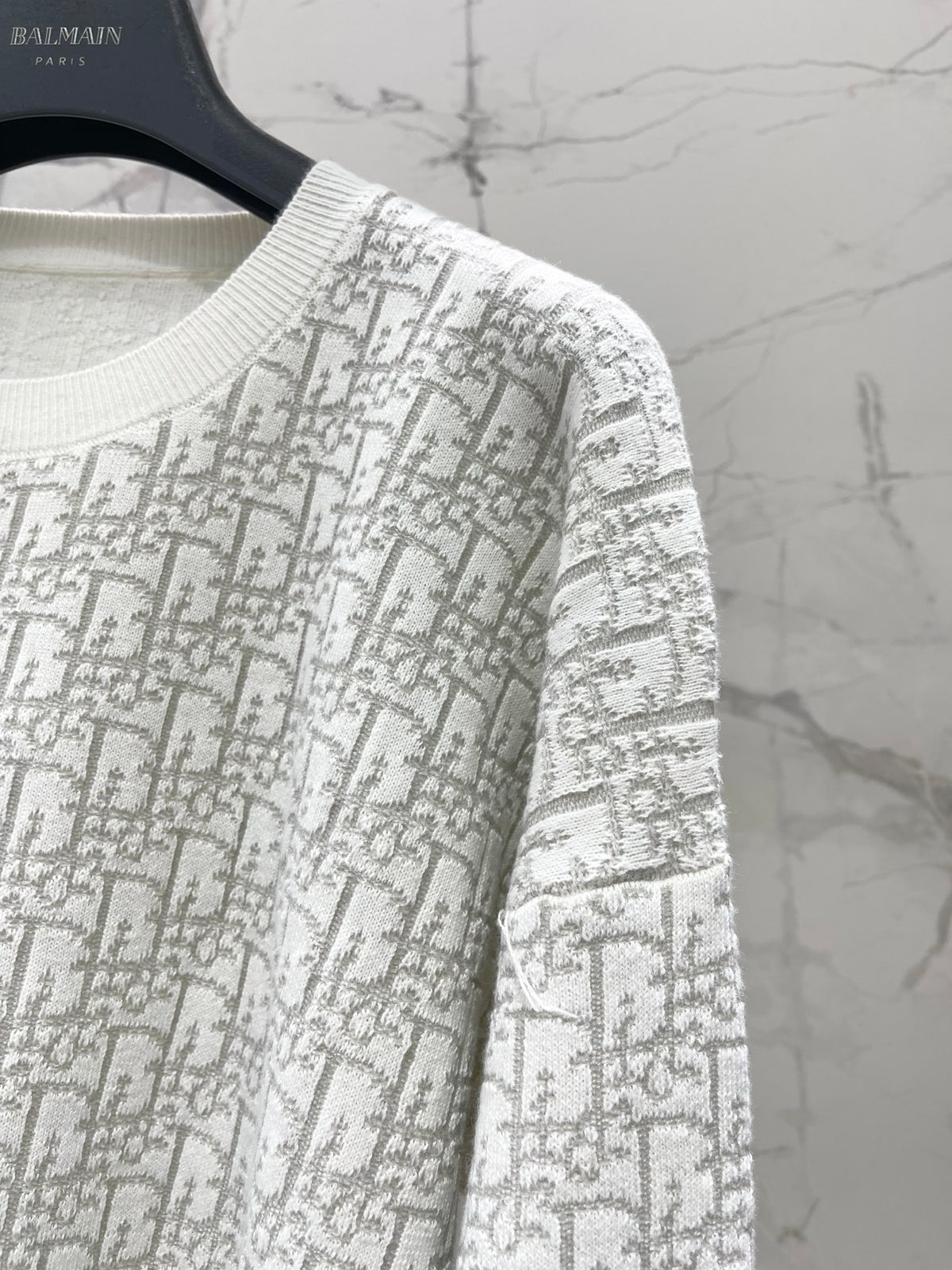 26FW New All-over Monogram Print Knit Sweater