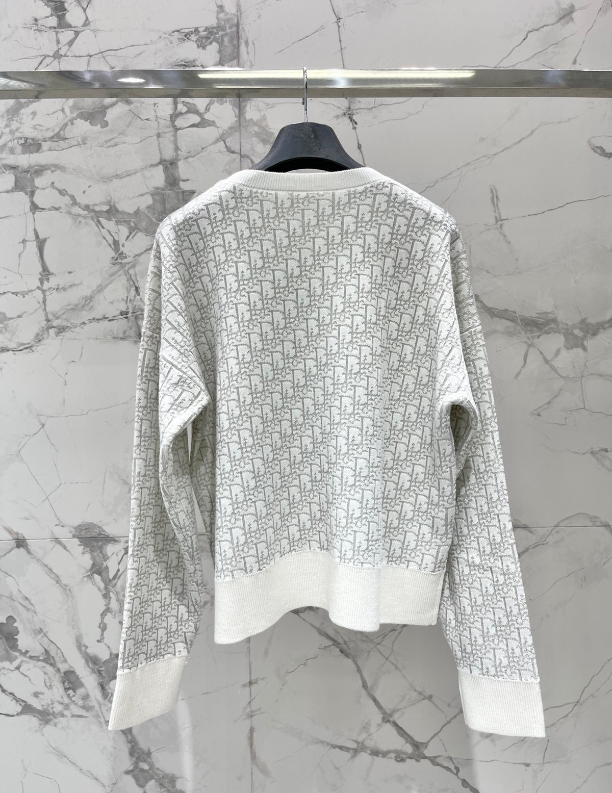 26FW New All-over Monogram Print Knit Sweater
