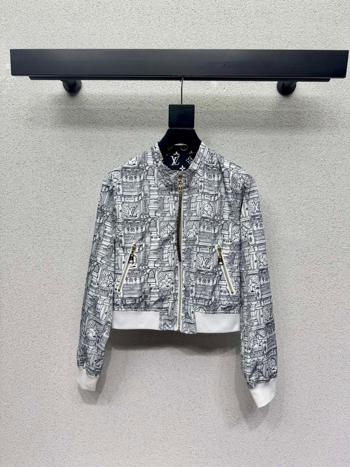 26FW New Style Monogram Reversible Jacket