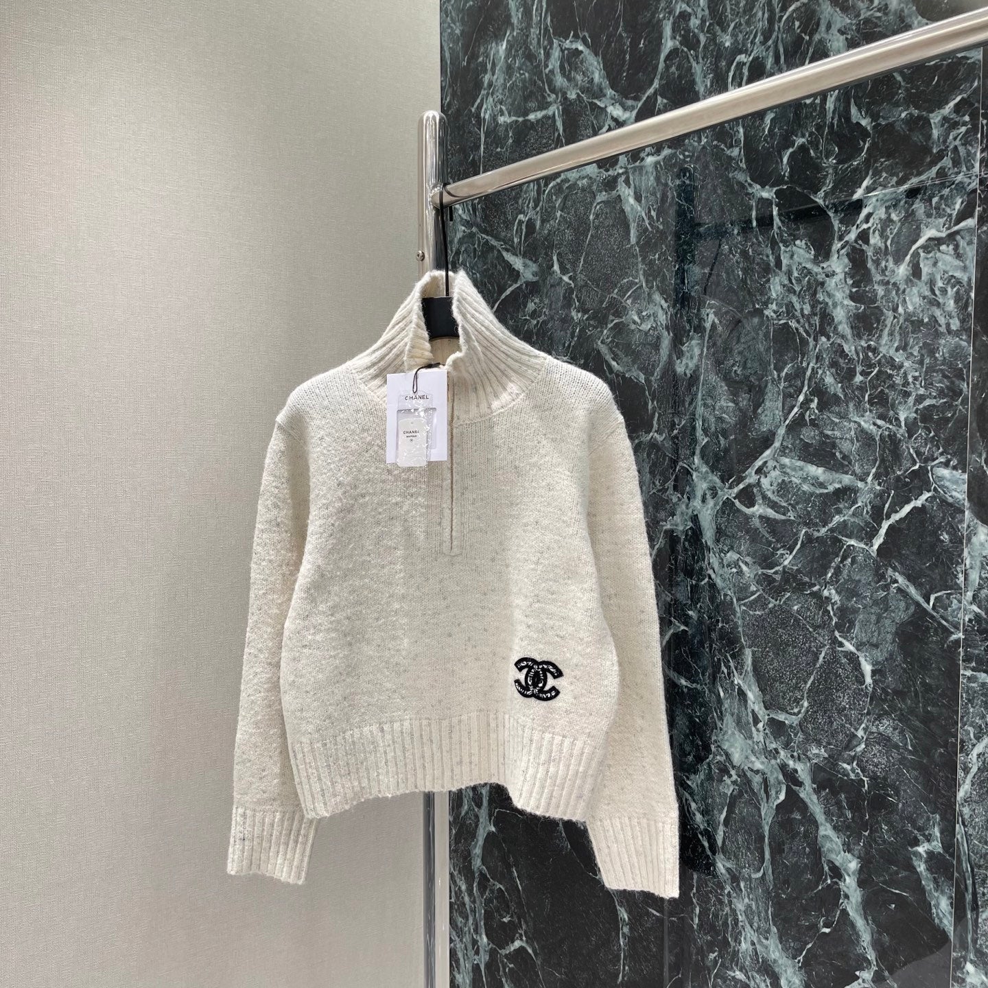 26FW New High-Neck Knit Sweater