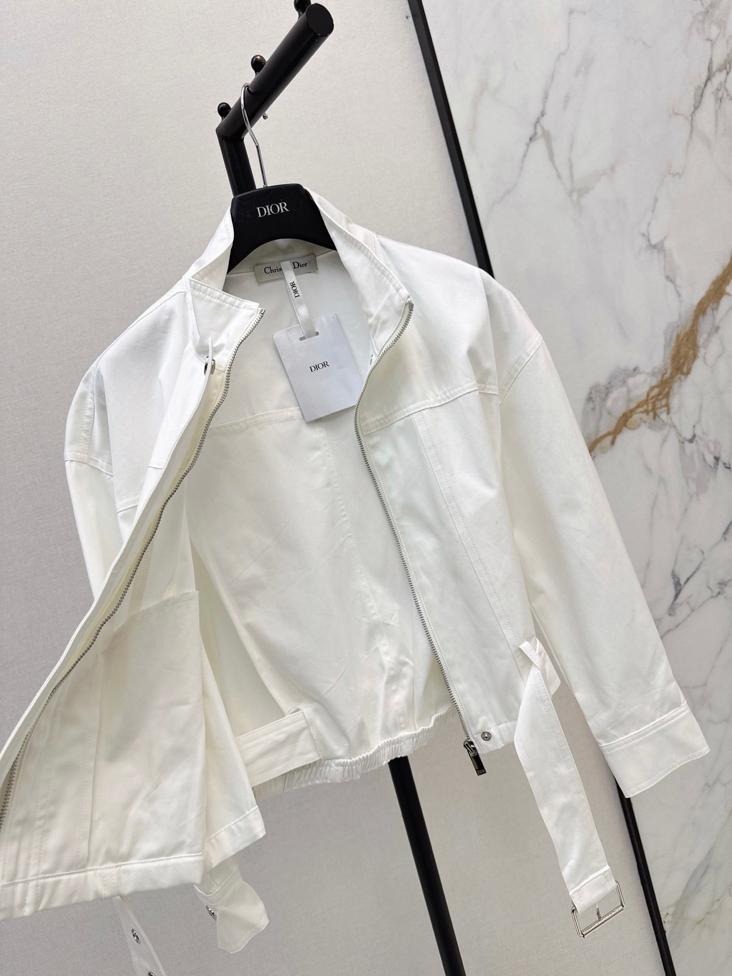 26FW New Style Bee Embroidered Trench Coat