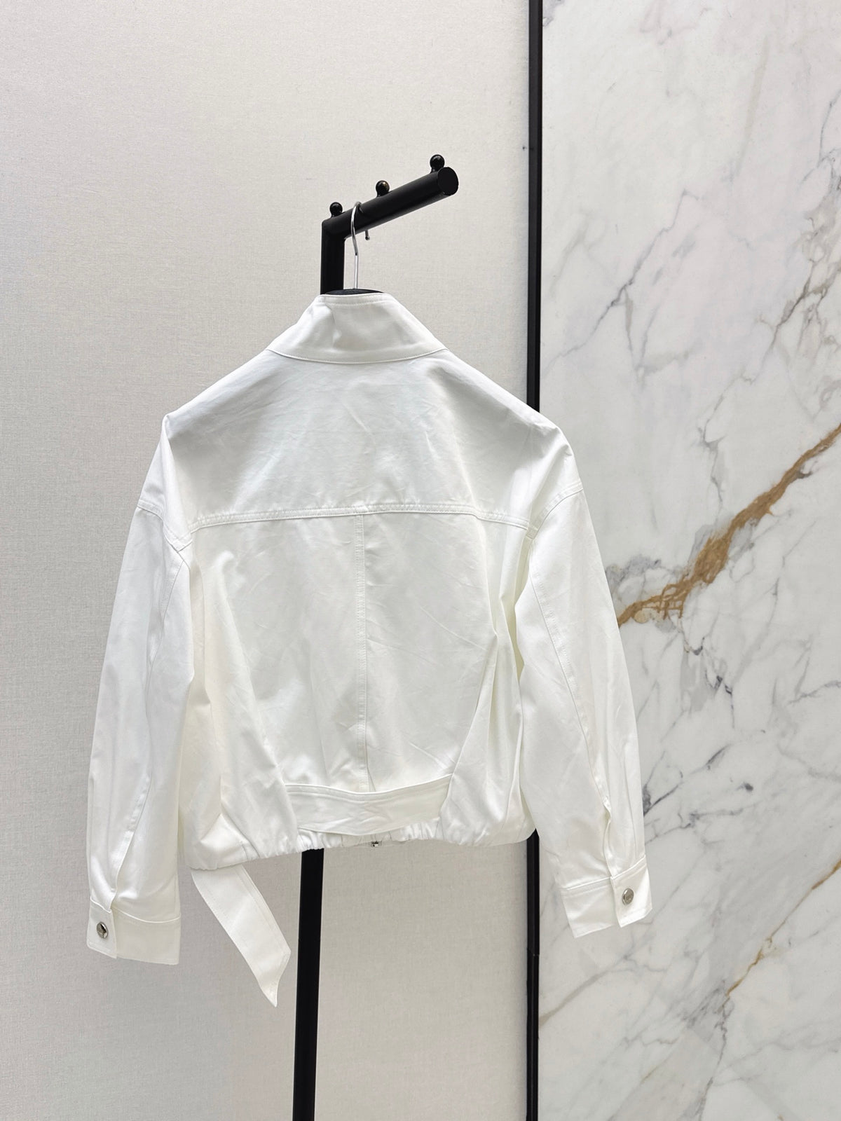 26FW New Style Bee Embroidered Trench Coat