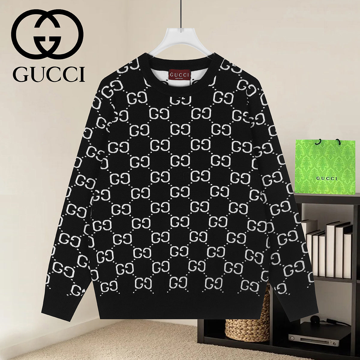 26 New All-Over Jacquard Sweater