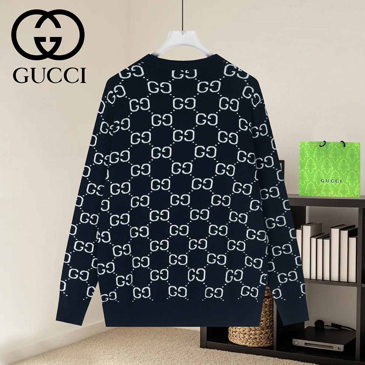 26 New All-Over Jacquard Sweater