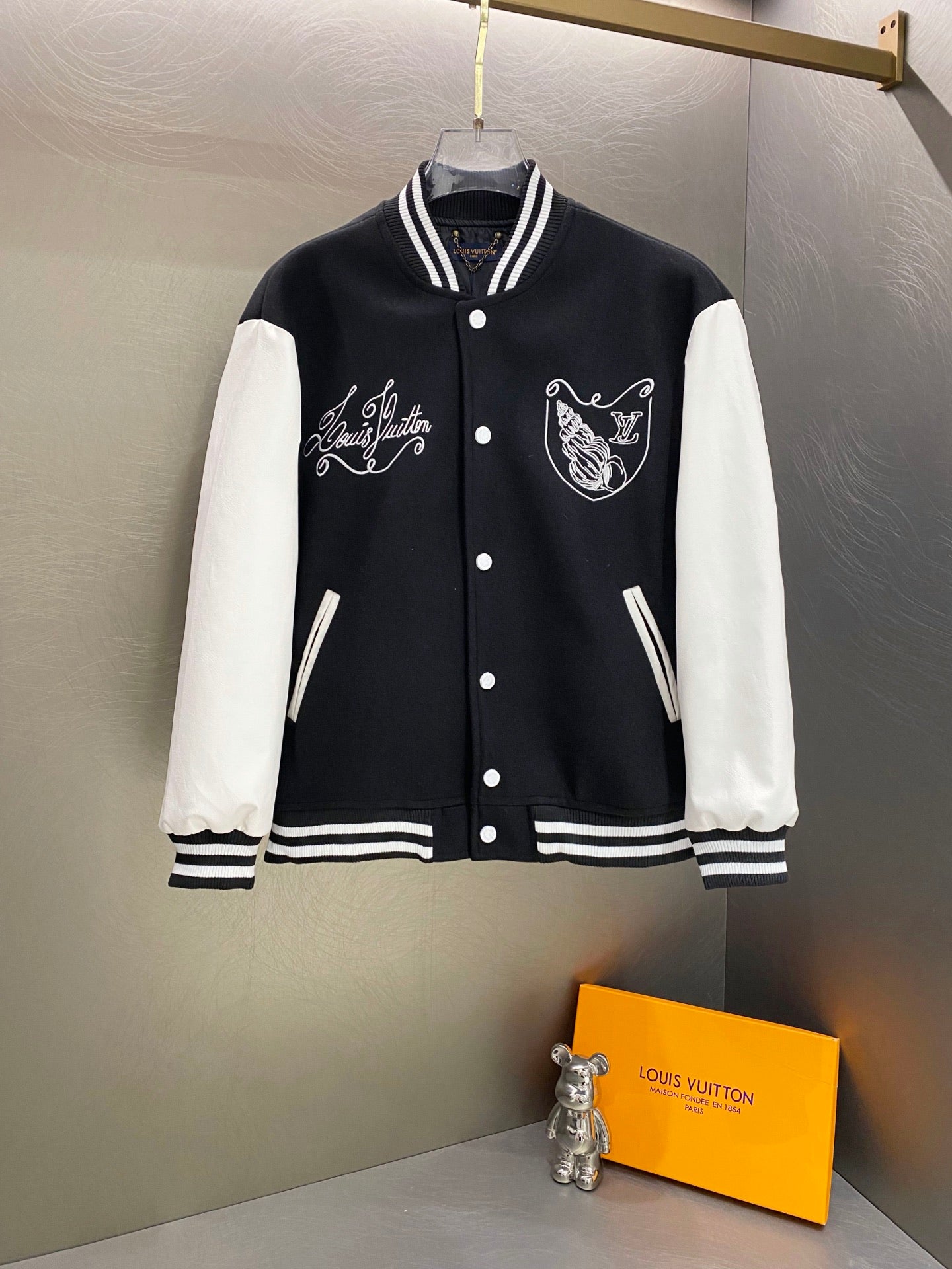 26 New Embroidered Leather-Panel Baseball Jacket