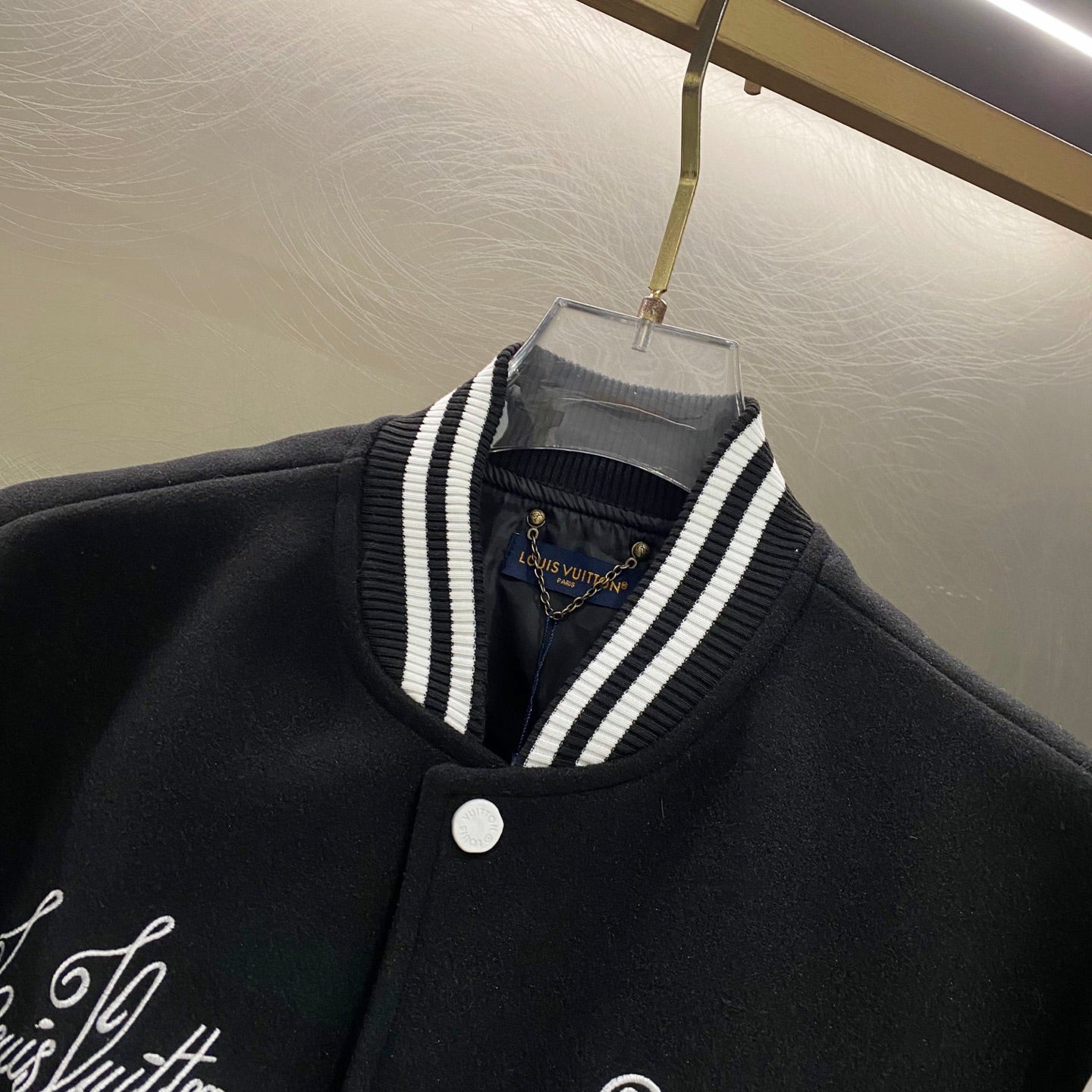 26 New Embroidered Leather-Panel Baseball Jacket
