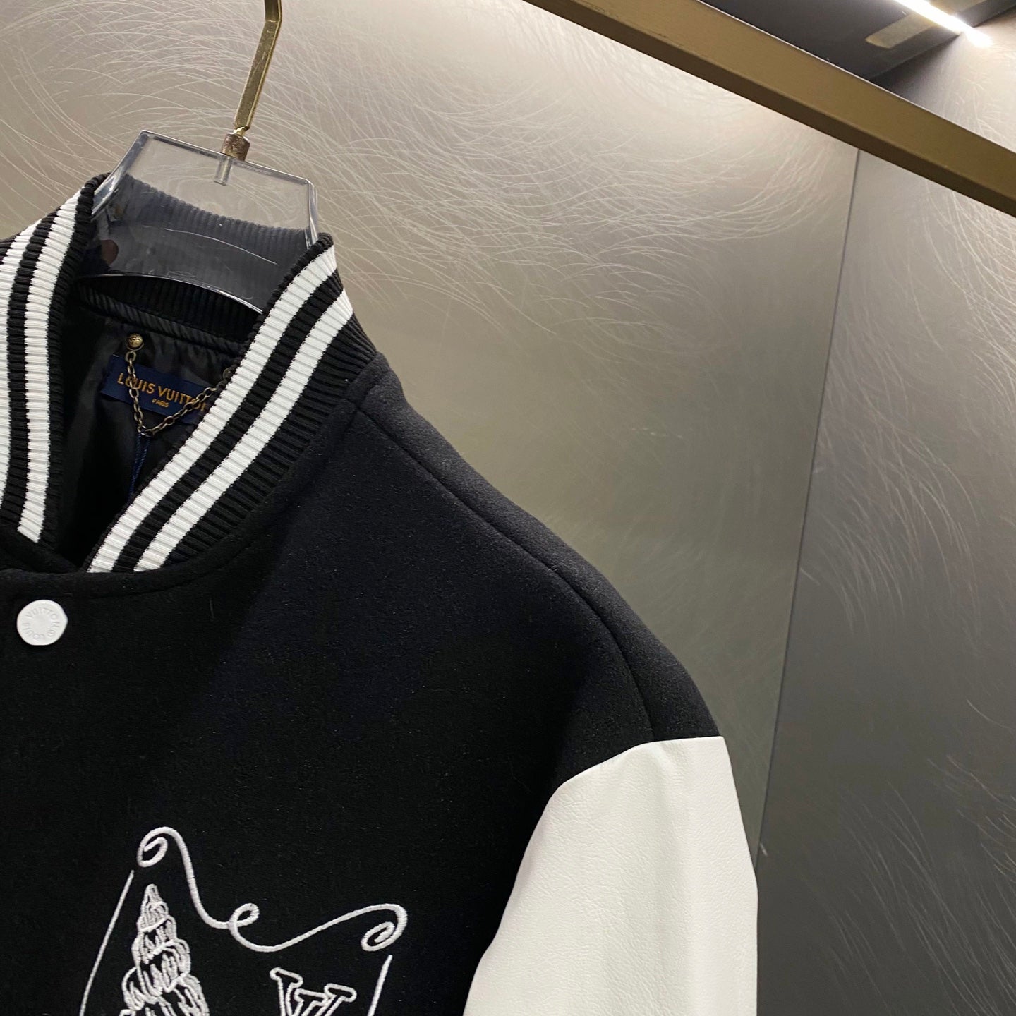 26 New Embroidered Leather-Panel Baseball Jacket
