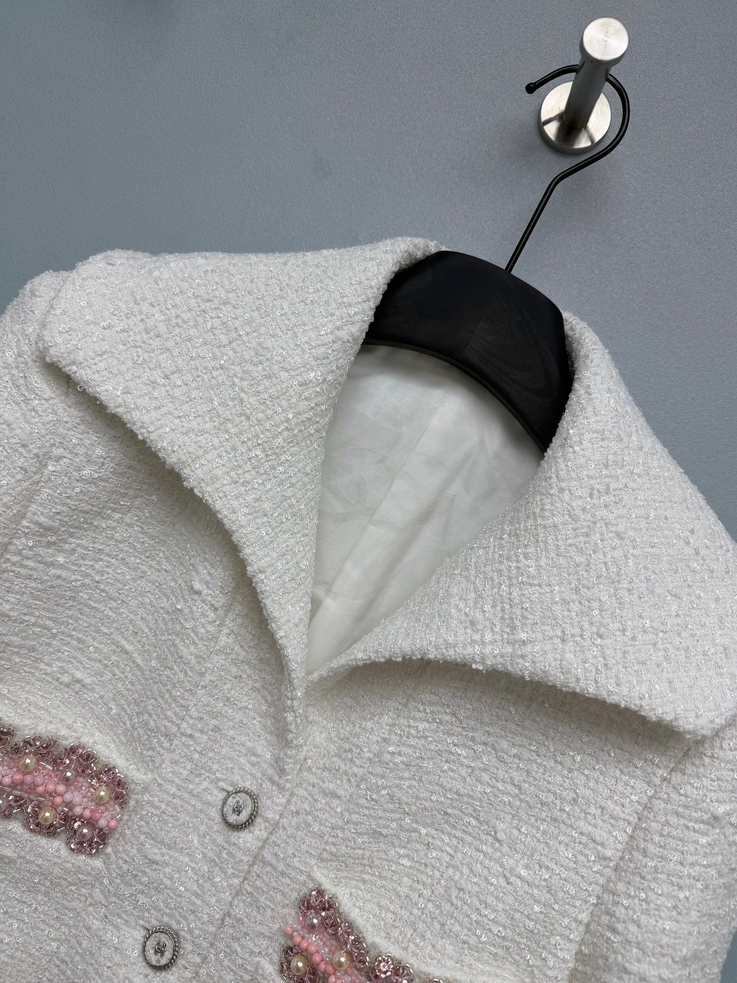 26FW New White Tweed Jacket