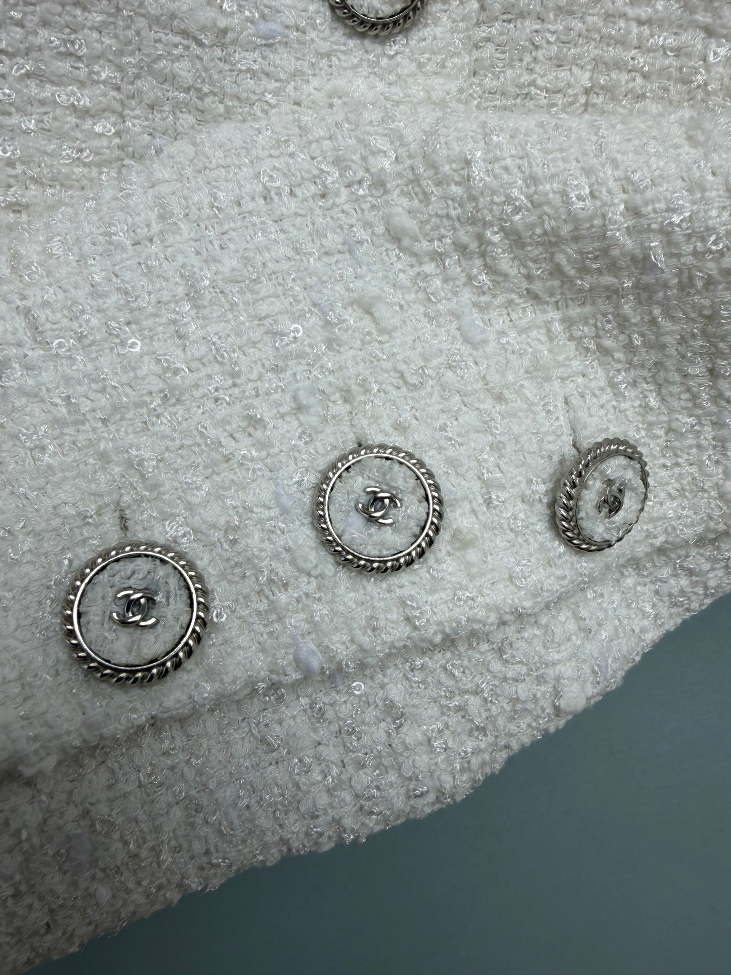 26FW New White Tweed Jacket