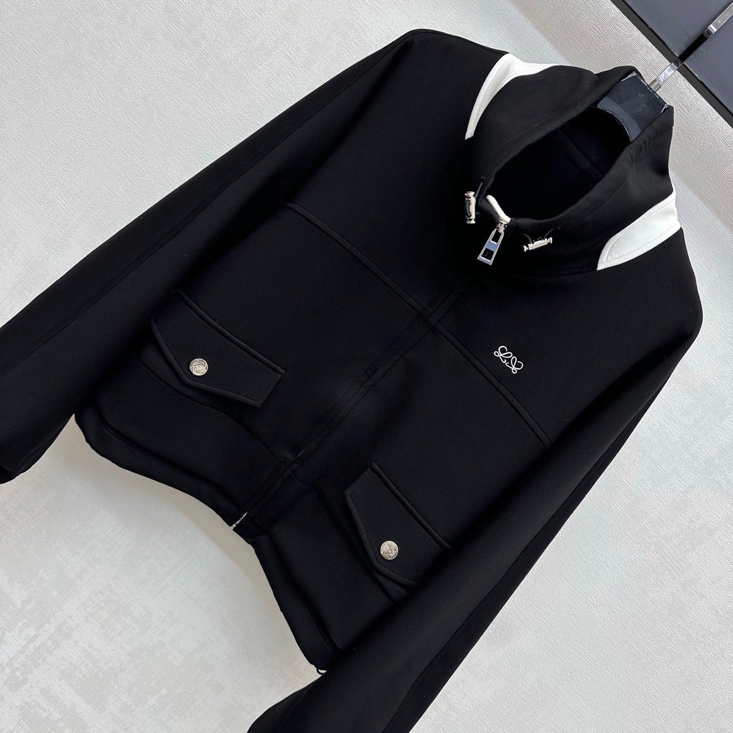 26FW New Embroidered Color-Block Jacket