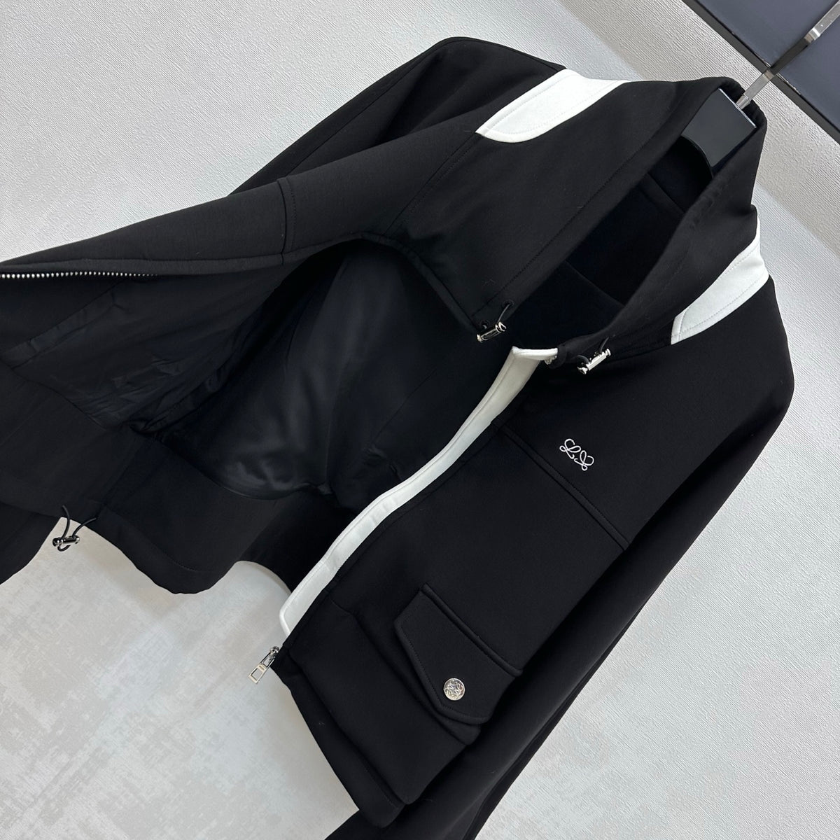 26FW New Embroidered Color-Block Jacket