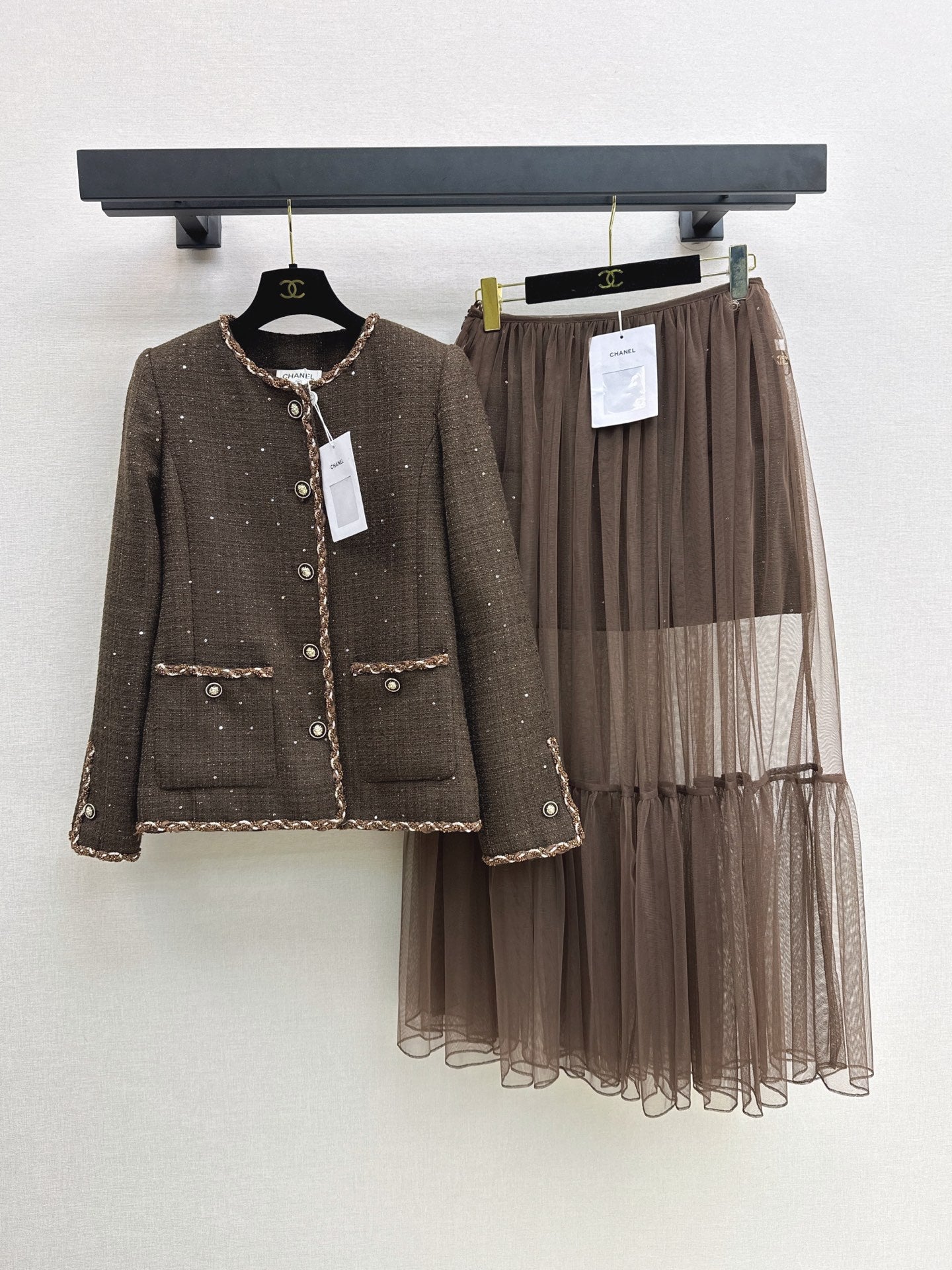 26FW New Knitted Jacket Set