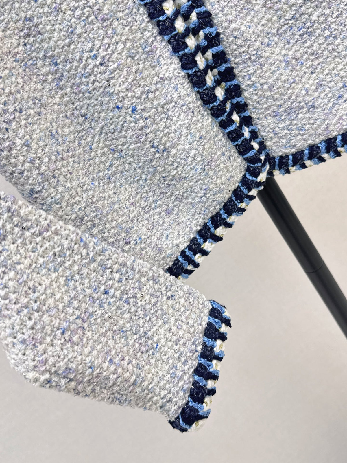 26FW New Blue and White Knit Cardigan