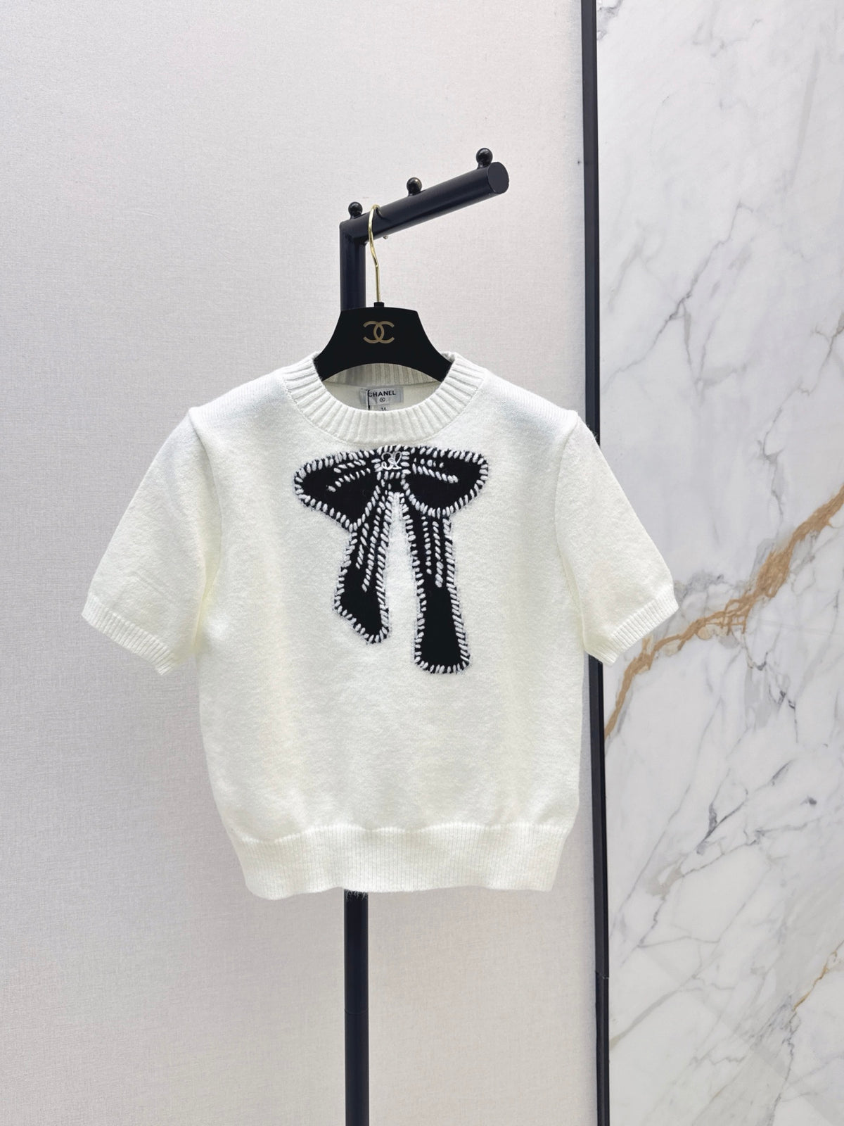 26FW New Bow-Detail Knit Top