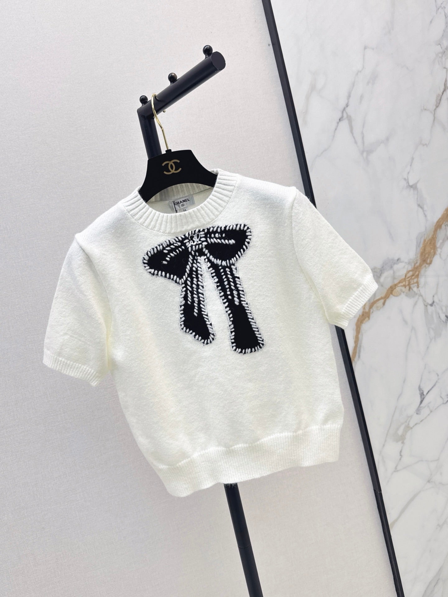 26FW New Bow-Detail Knit Top