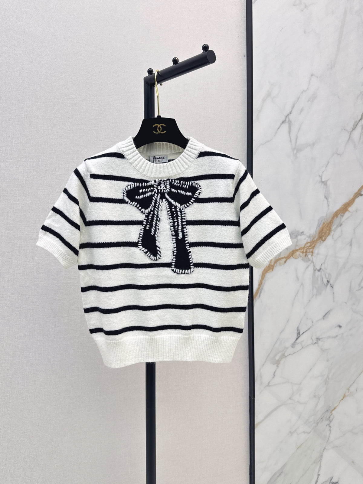 26FW New Bow-Detail Knit Top