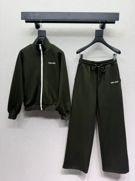 26FW New Embroidered Logo Casual Set