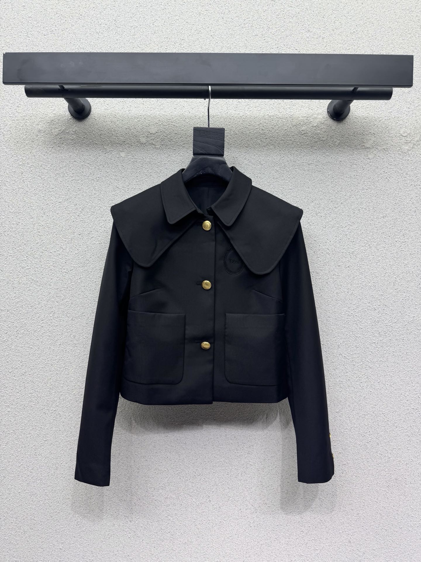 26FW New Cropped Blazer with Lapel Collar
