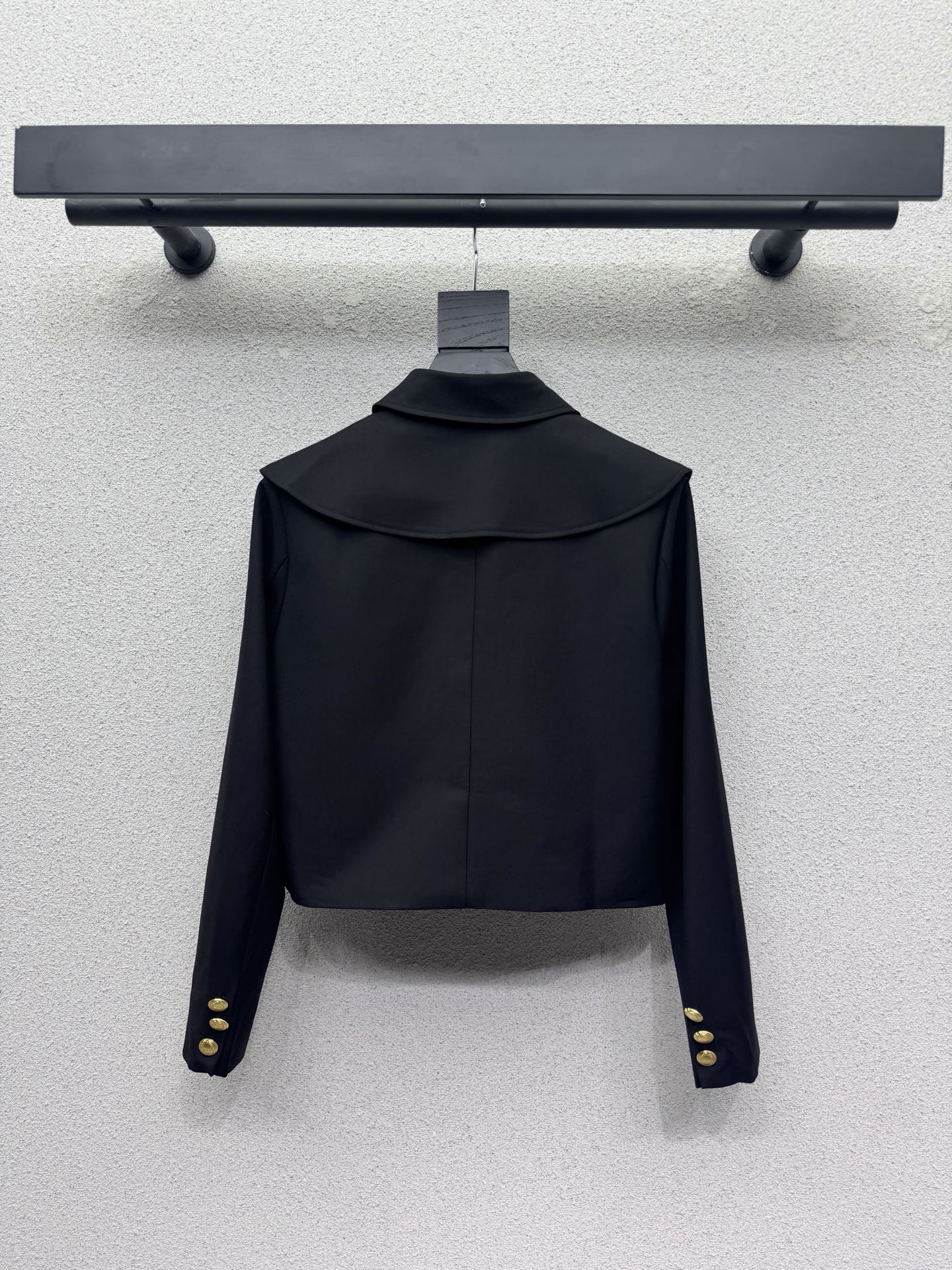 26FW New Cropped Blazer with Lapel Collar