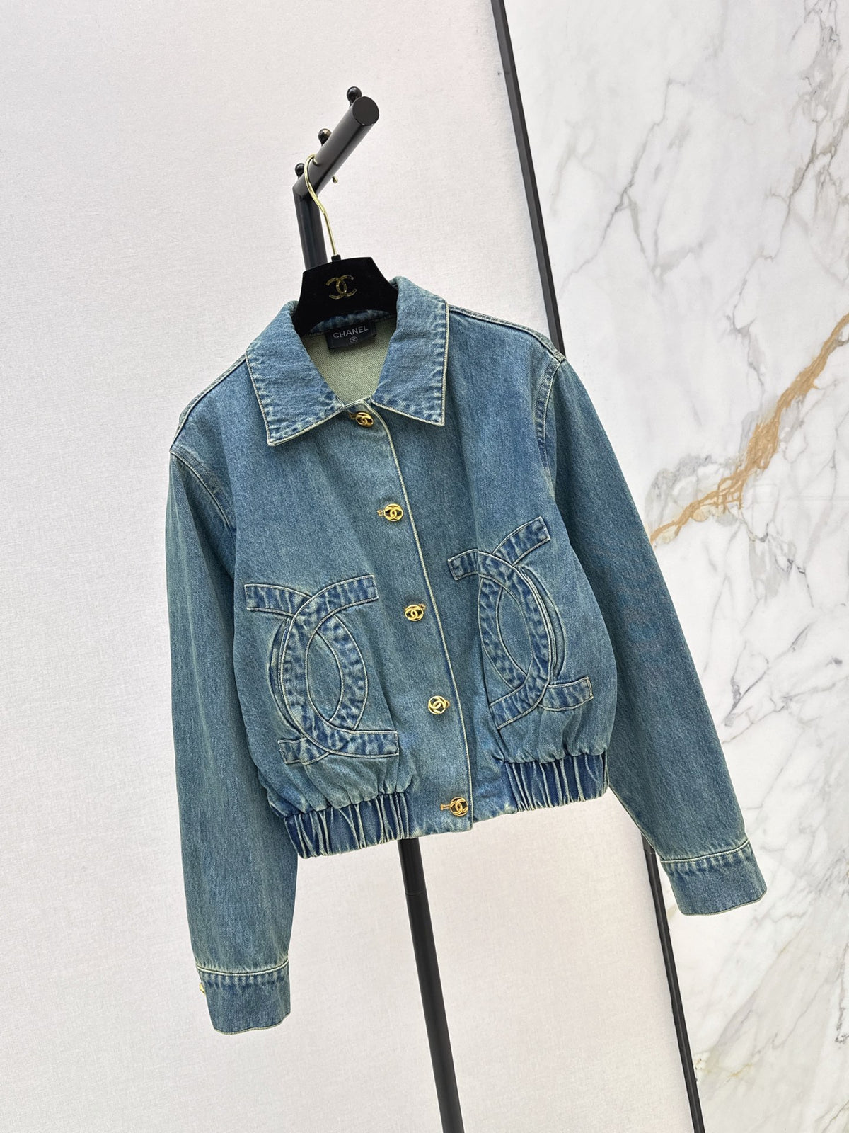26FW New Denim Jacket with Pocket Detail