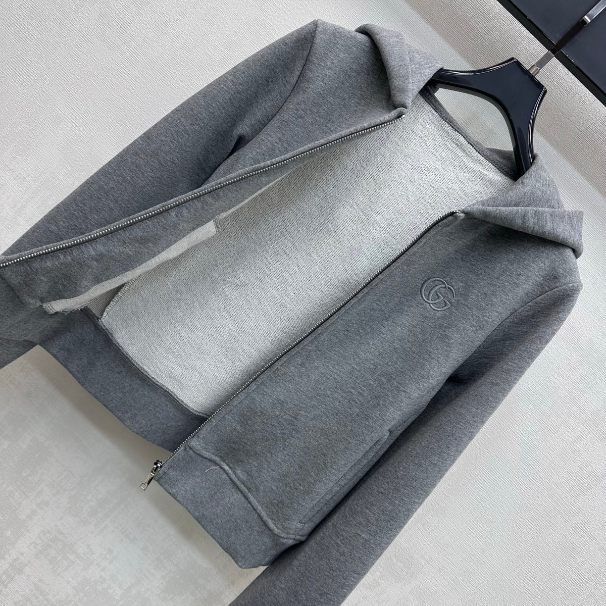 26FW New Embroidered Zip-Up Hoodie