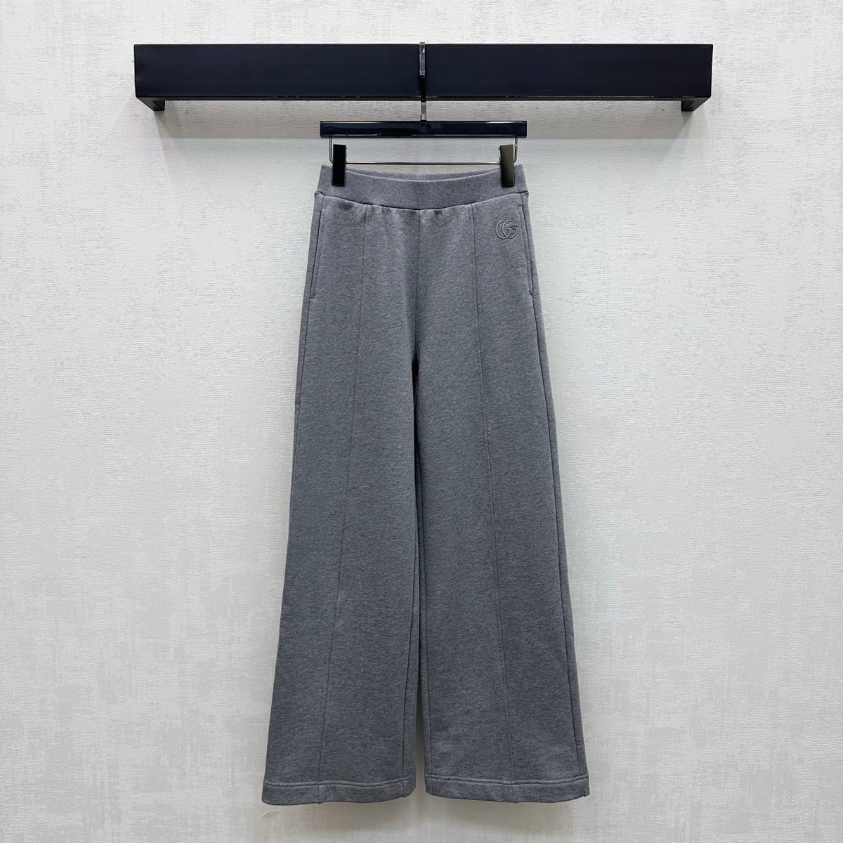26FW New Embroidered Logo Wide-Leg Trousers