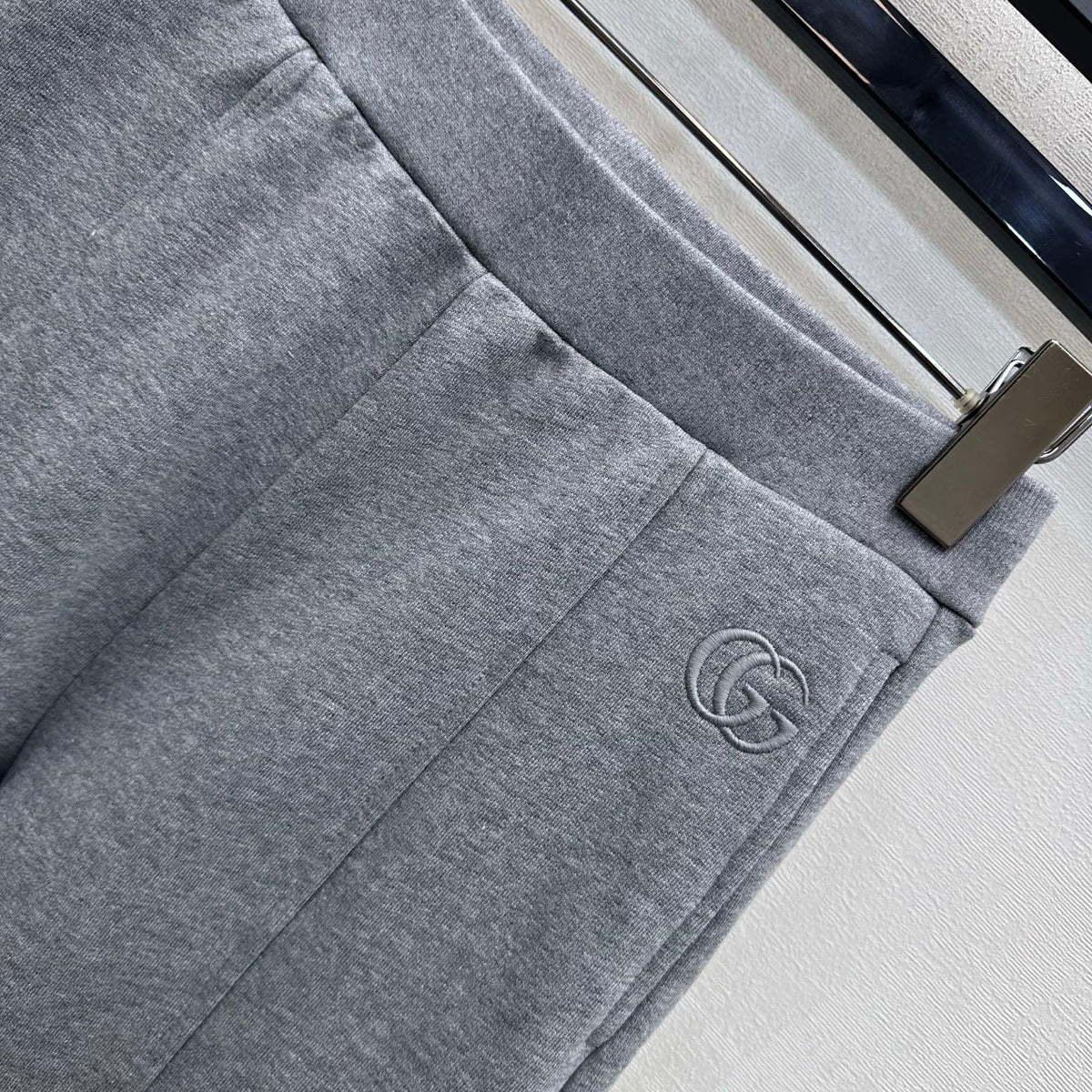 26FW New Embroidered Logo Wide-Leg Trousers
