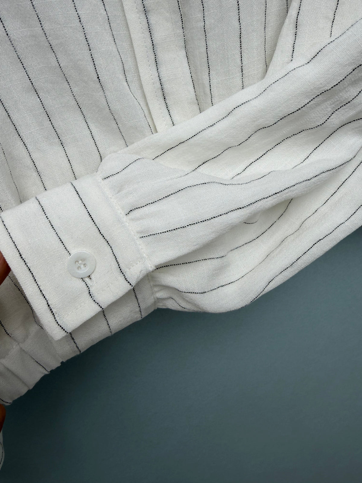 FW26 New Striped Cropped Shirt Jacket