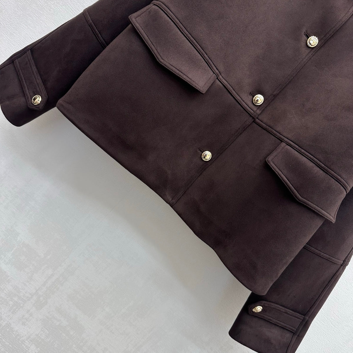 26FW New Lapel Suede Jacket