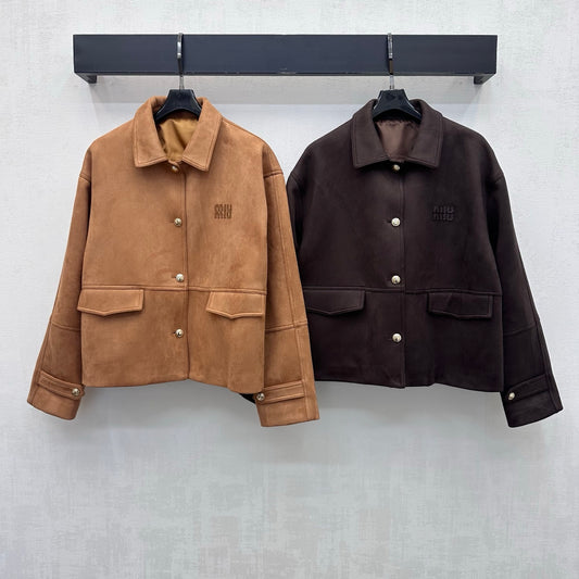 26FW New Lapel Suede Jacket