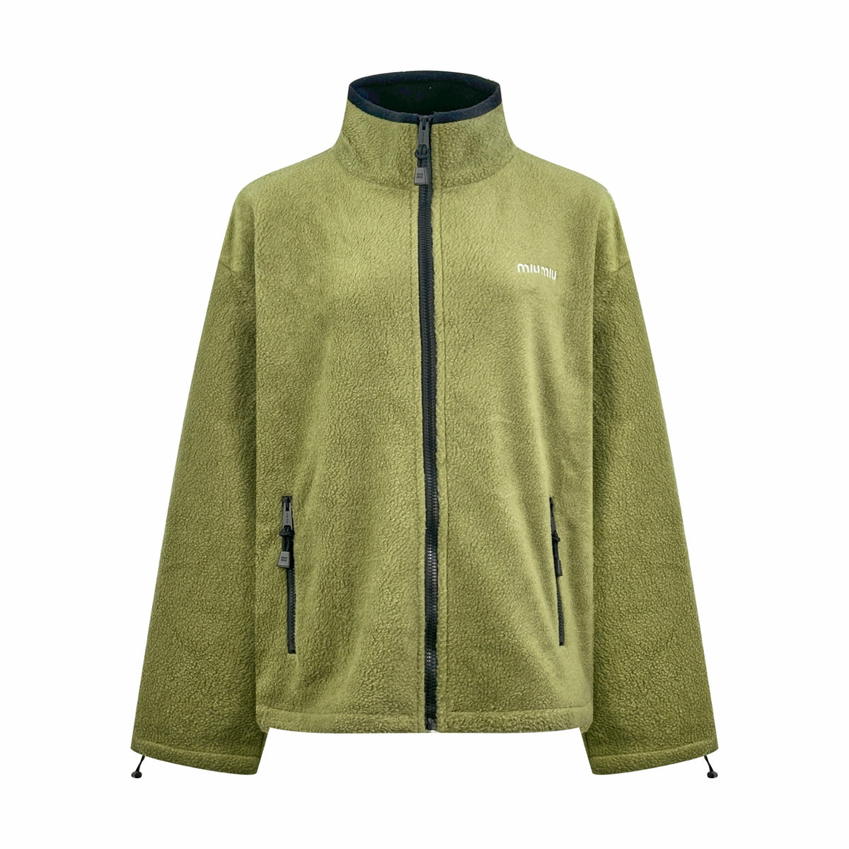 26FW New Logo-Embroidered Zip-Up Jacket