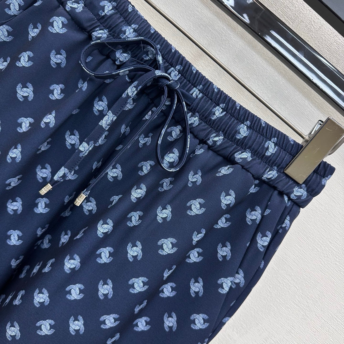 26FW New All-Over Print Casual Straight-Leg Trousers