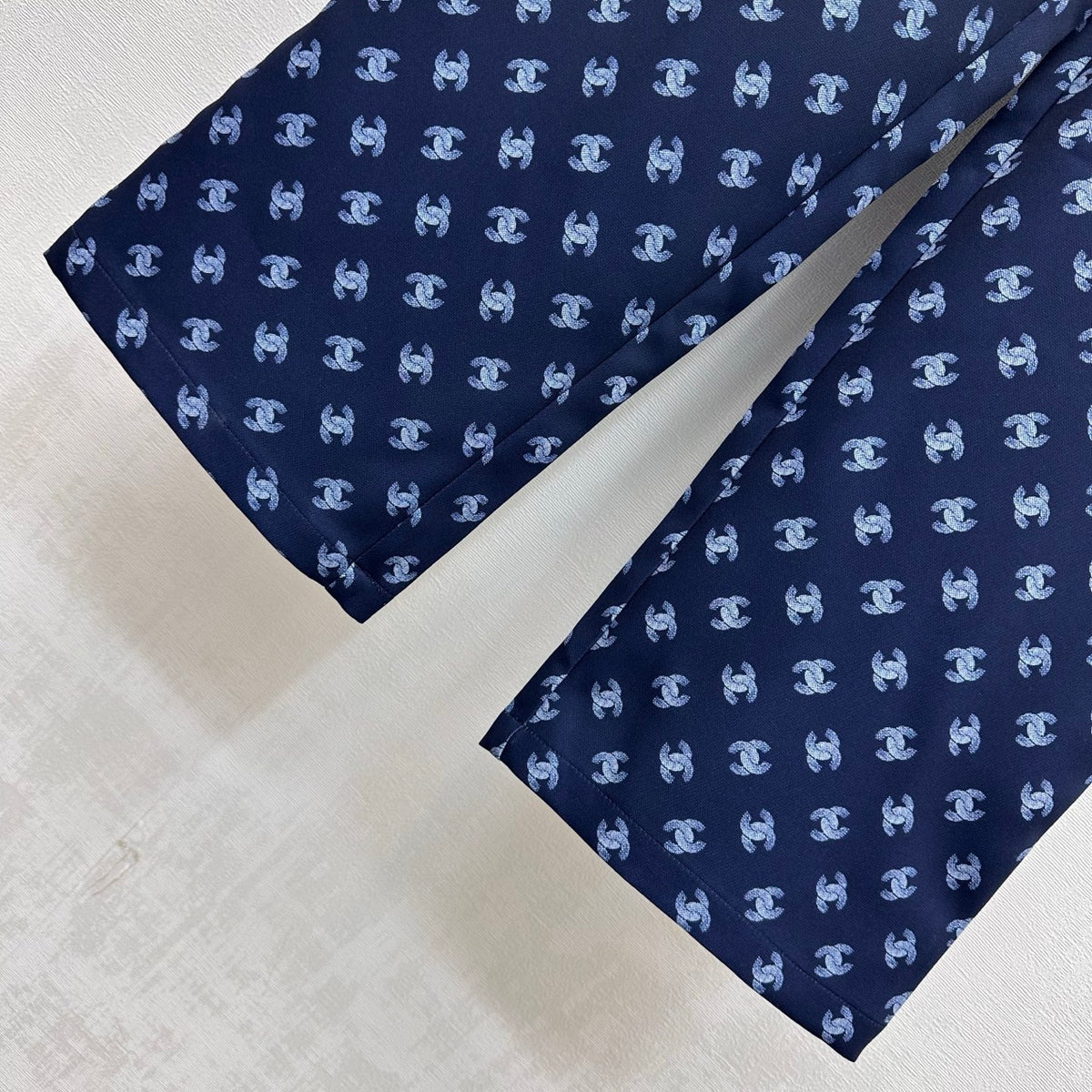 26FW New All-Over Print Casual Straight-Leg Trousers