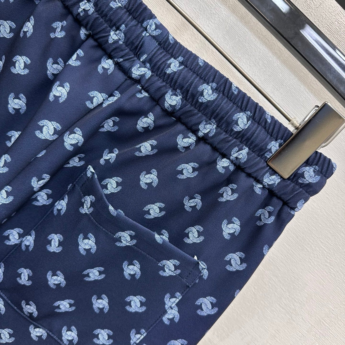 26FW New All-Over Print Casual Straight-Leg Trousers