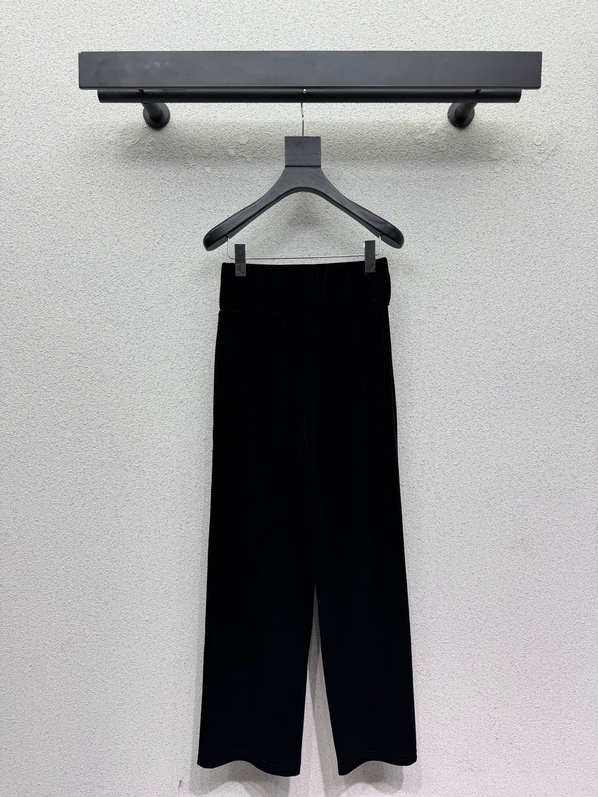 26FW New Velvet Trousers with Metal Letter Buckle