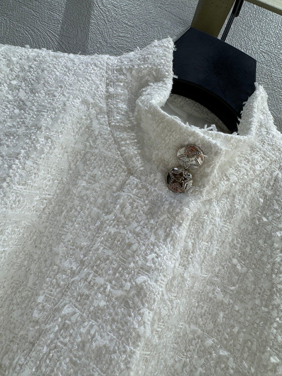 26FW New Stand-Collar Tweed Jacket