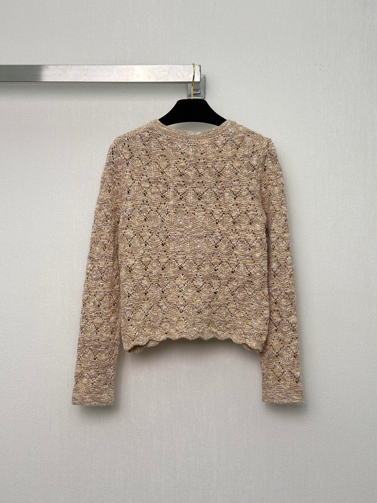 26FW New Cut-out Jacquard Knit Cardigan