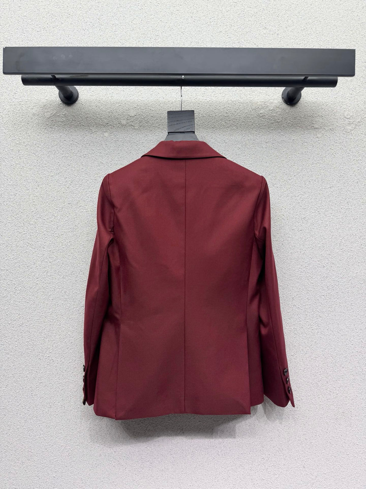 26FW New Burgundy Blazer with Badge Detail
