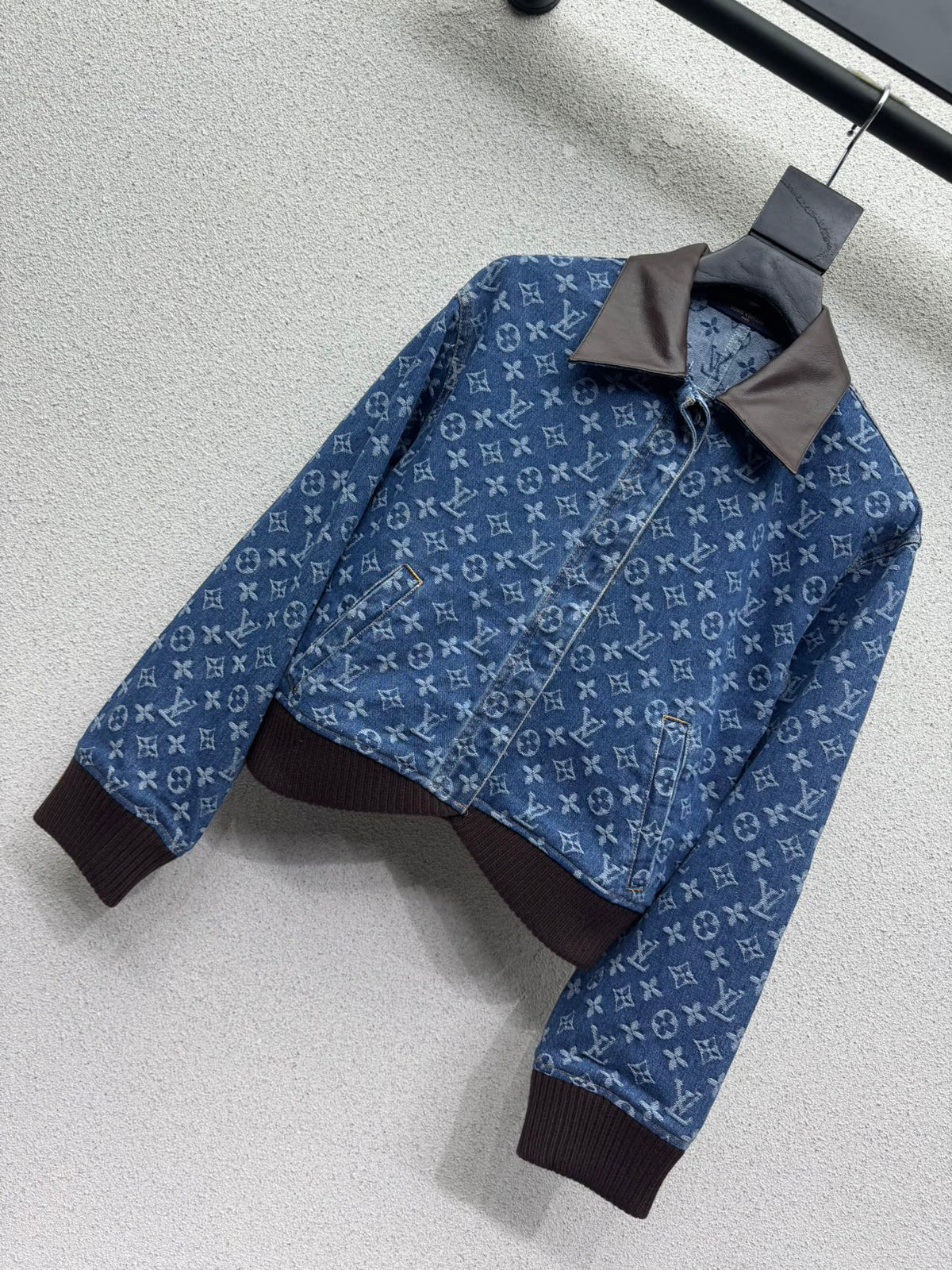 26FW New Contrast-Collar Monogram Jacket