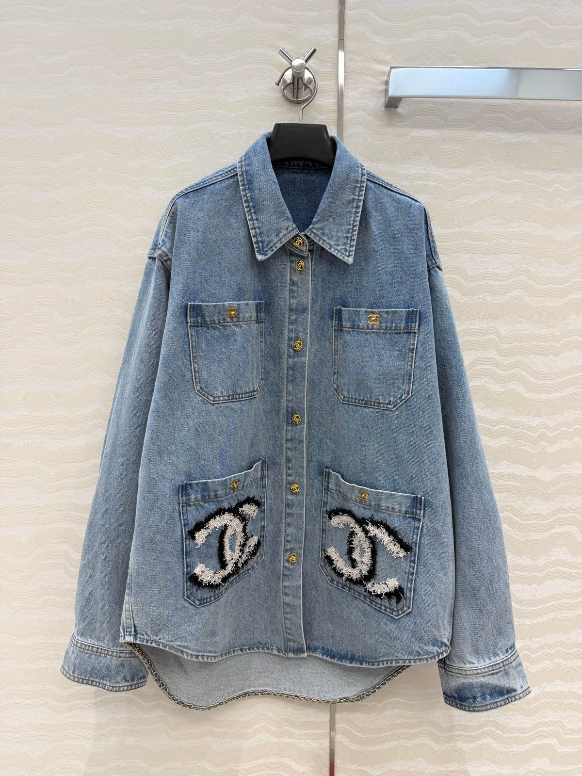 26FW New Arrival: Washed Denim Jacket with Shirt Collar