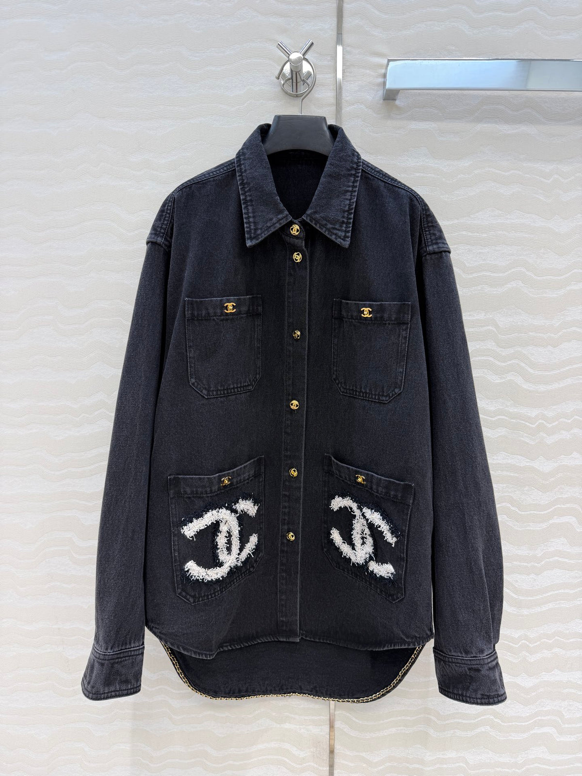 26FW New Arrival: Washed Denim Jacket with Shirt Collar